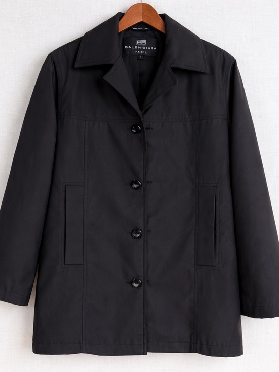 Balenciaga Other - Balenciaga Paris Men’s Black Coat Jacket Size 4 Padded Insulated Lined Designer